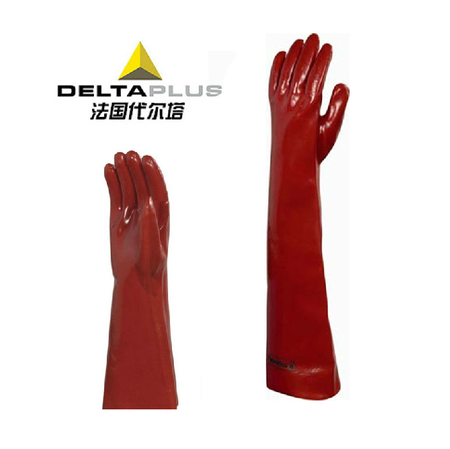 代尔塔201601硫化耐酸碱手套抗化学品溶剂手套劳保手套60cm
