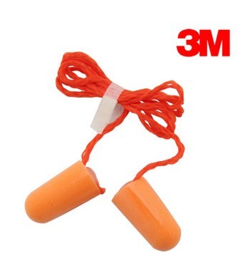 3M1110正品子弹型隔音/防水/抗噪音/睡眠/学生耳塞（带线）